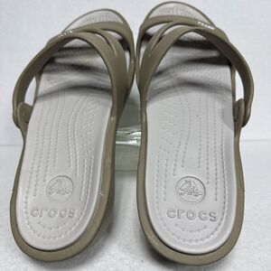 Crocs Patricia Tan Relaxed Wedge Sandals 10386 Women Size 11.